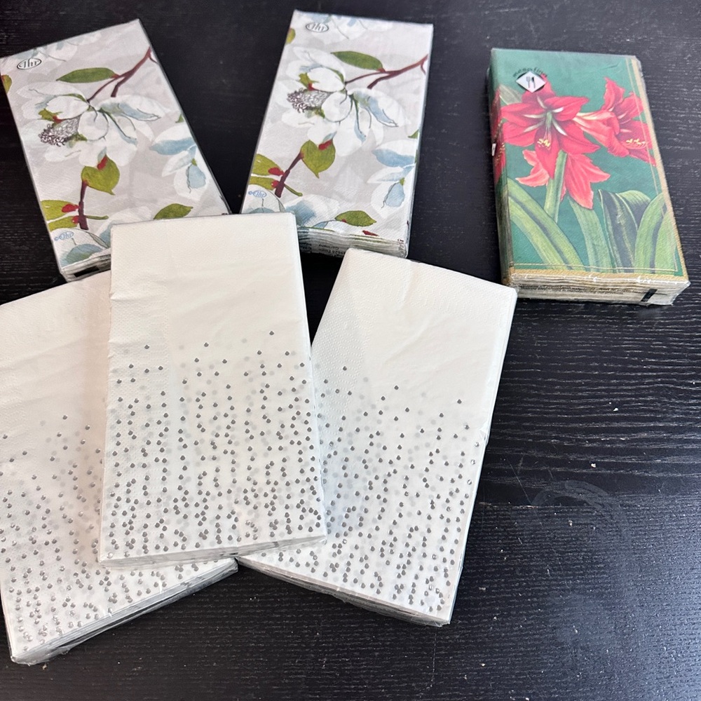 New Sealed Bed Bath And Beyond Bathroom Guest Towels Napkins
